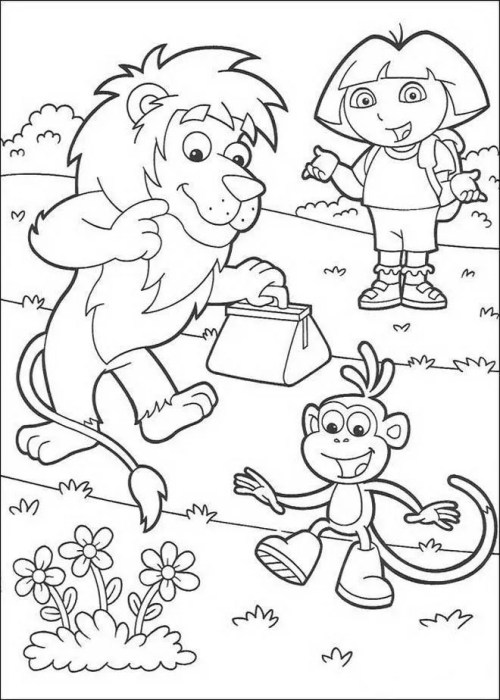 Dora Coloring Pages 015