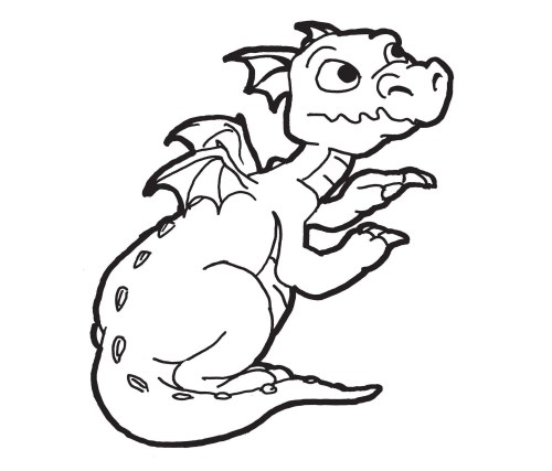 Dragons Coloring Pages 002