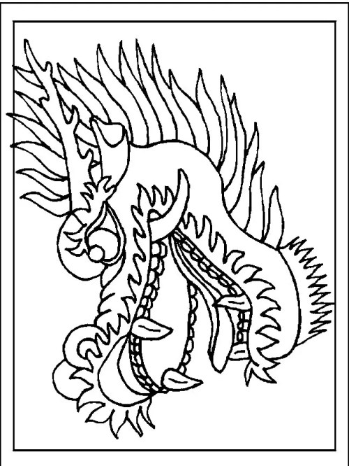 Dragons Coloring Pages 004
