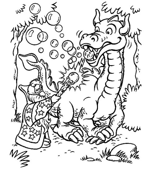 Dragons Coloring Pages 008