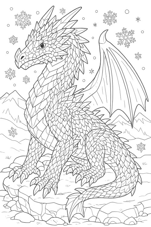 Dragons Coloring Pages 027