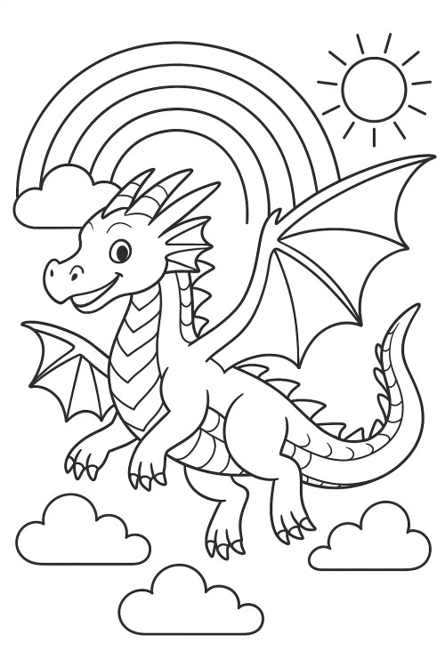 Dragons Coloring Pages 031