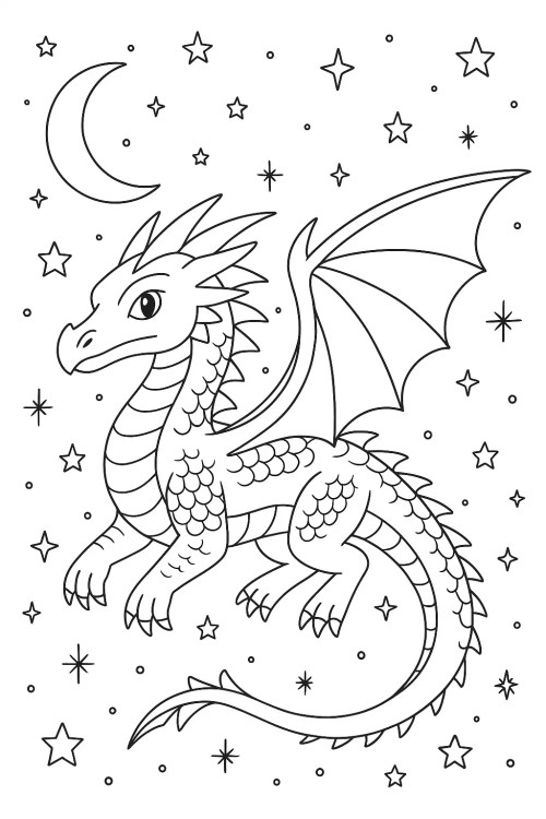 Dragons Coloring Pages 032