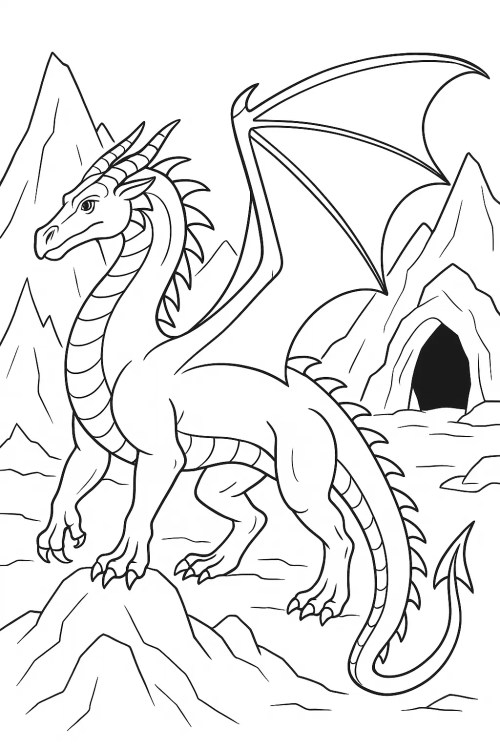Dragons Coloring Pages 033