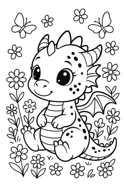 Dragons Coloring Pages 034