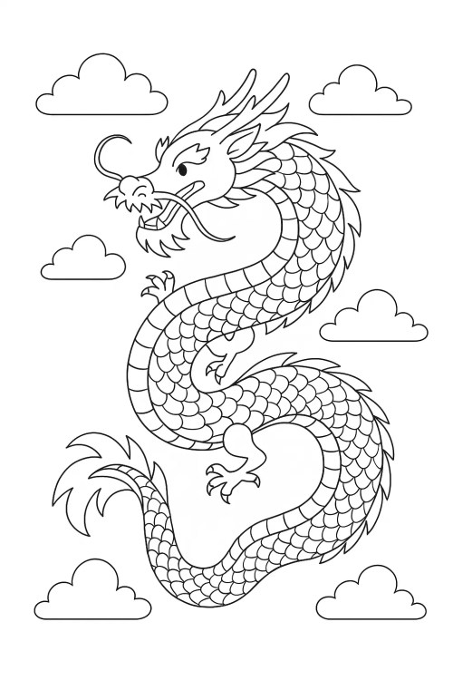 Dragons Coloring Pages 045