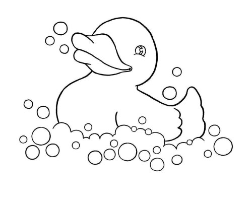 Ducklings Coloring Pages 002