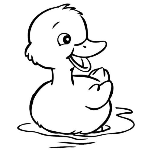 Ducklings Coloring Pages 021