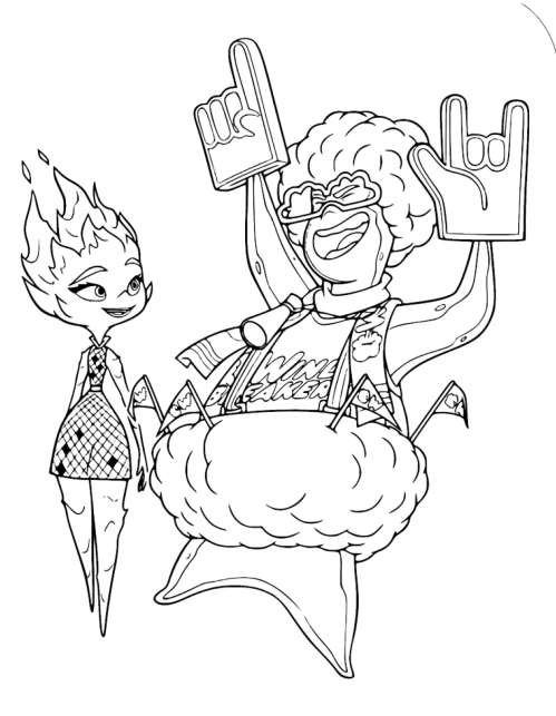 Elements Coloring Pages 007