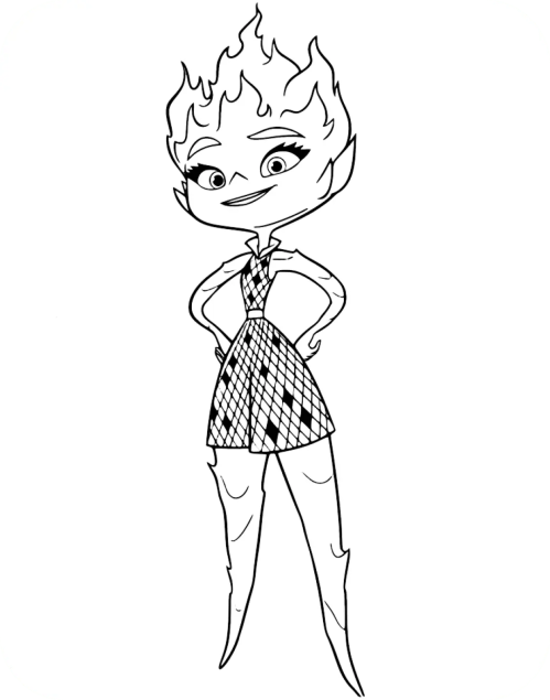 Elements Coloring Pages 011