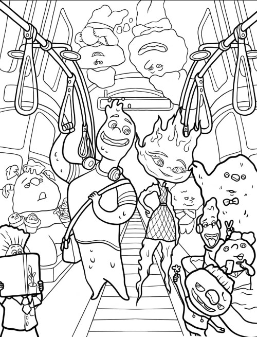 Elements Coloring Pages 012