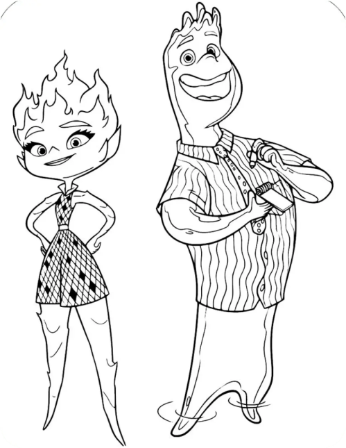 Elements Coloring Pages 013