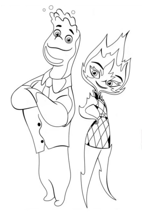 Elements Coloring Pages 014