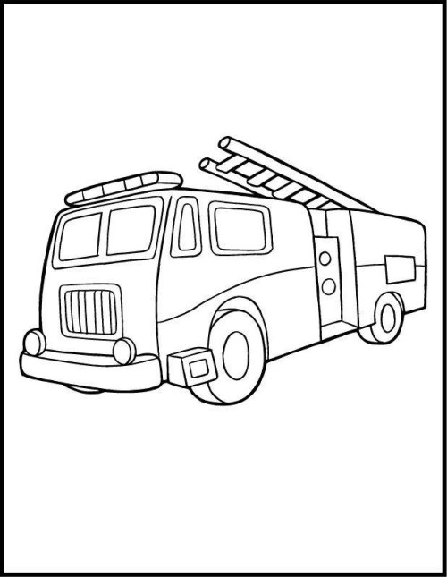Firefighters Coloring Pages 002