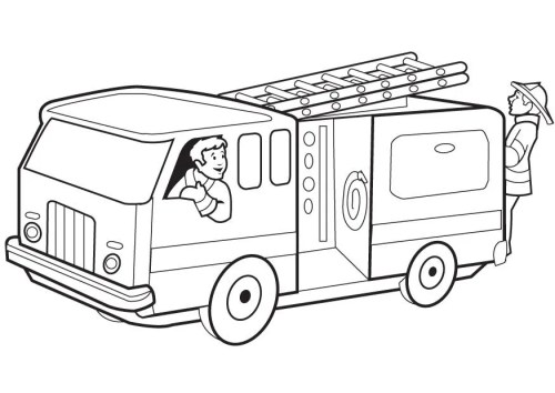 Firefighters Coloring Pages 003