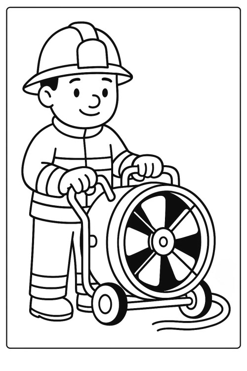 Firefighters Coloring Pages 032