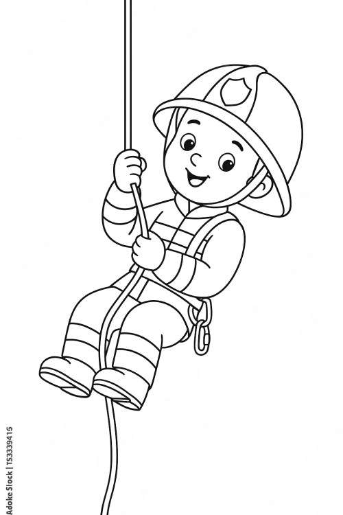 Firefighters Coloring Pages 035
