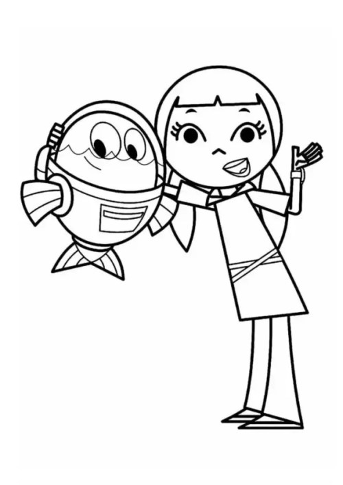 Fishtronaut Coloring Pages 008