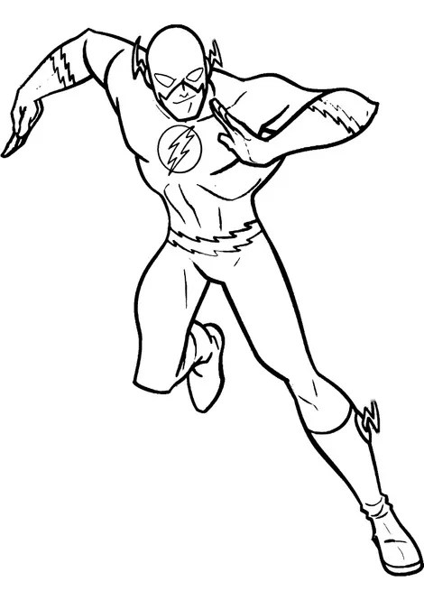 Flash Coloring Pages 004