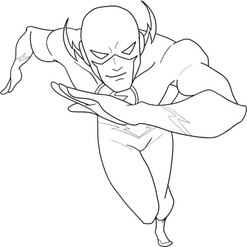 Flash Coloring Pages 005
