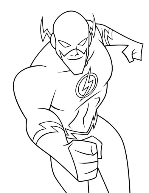 Flash Coloring Pages 007