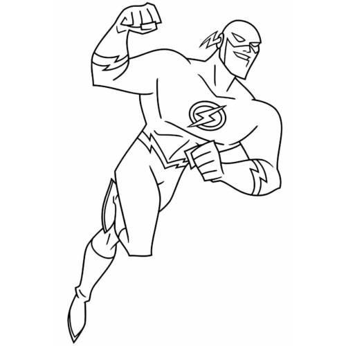 Flash Coloring Pages 009