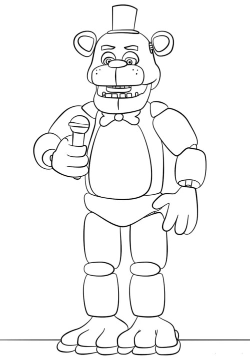 FNAF Coloring Pages 003