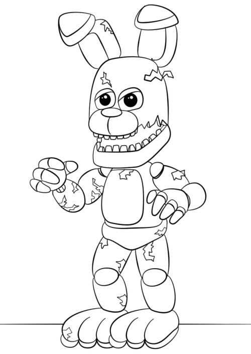 FNAF Coloring Pages 006