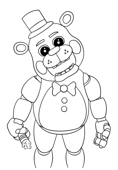 FNAF Coloring Pages 007