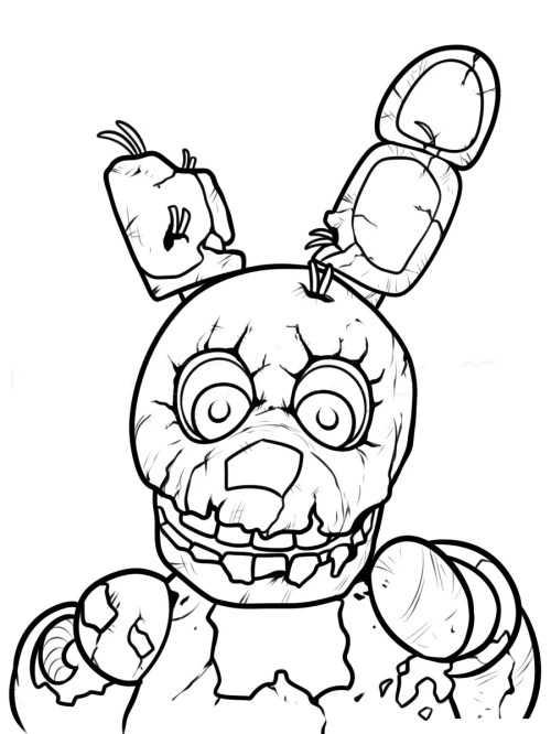 FNAF Coloring Pages 009