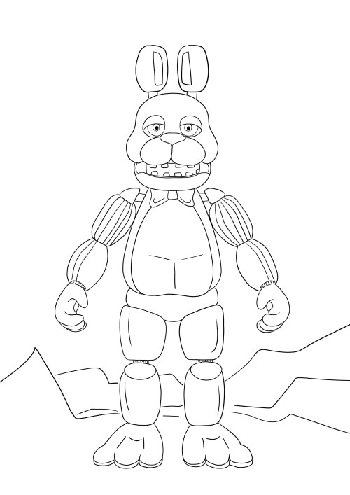 FNAF Coloring Pages 014