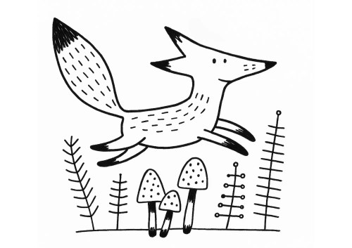 Fox Coloring Pages – 019