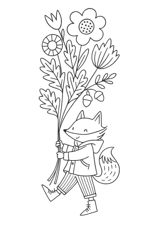 Fox Coloring Pages – 021