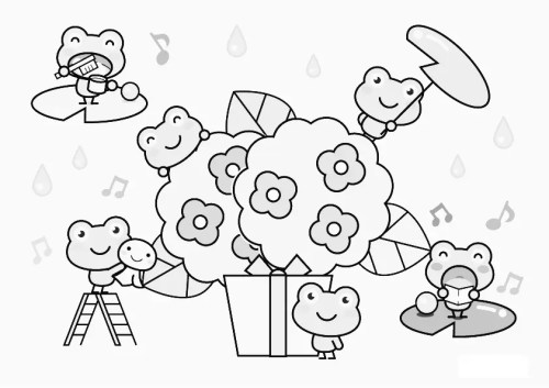 Frog Coloring Pages 011