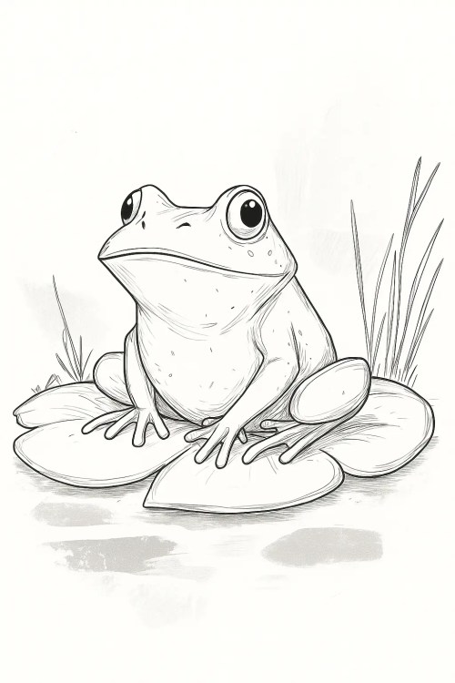 Frog Coloring Pages 019