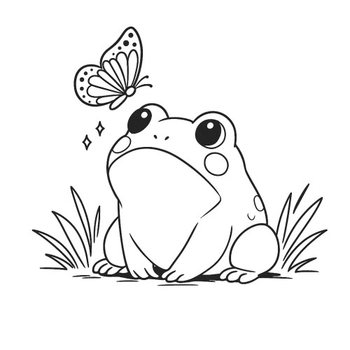 Frog Coloring Pages 023