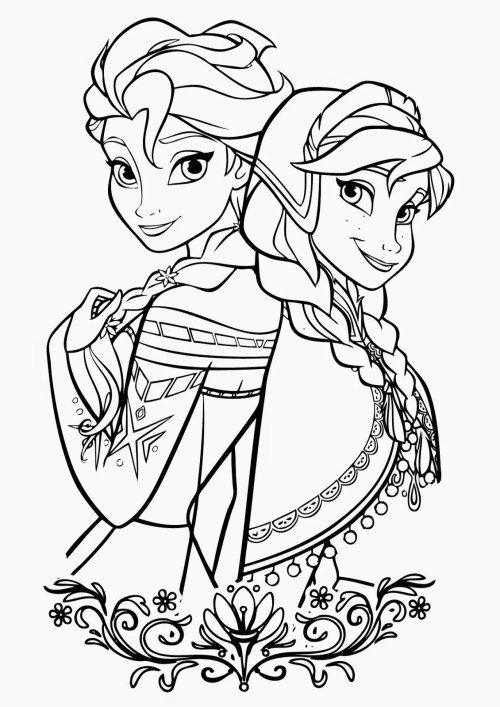 Frozen Coloring Pages 012