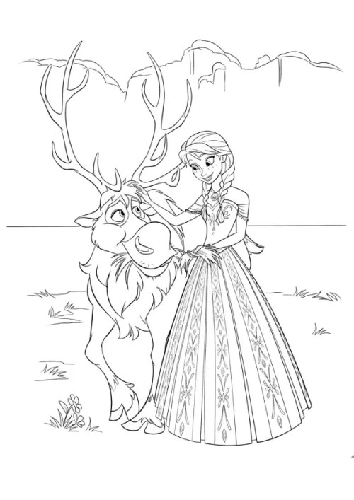 Frozen Coloring Pages 033