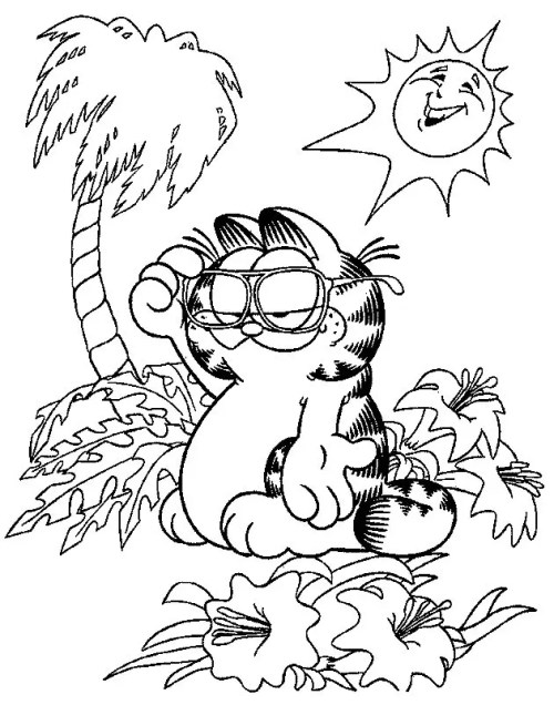 Garfield Coloring Pages 005
