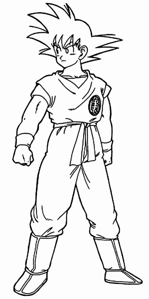 Goku Coloring Pages 005