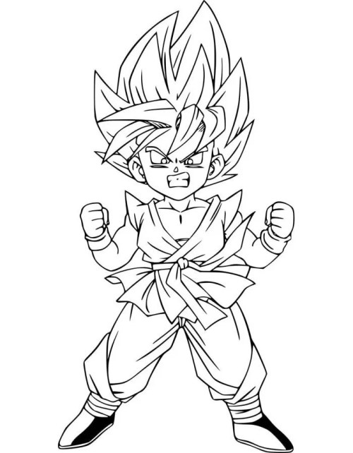 Goku Coloring Pages 007