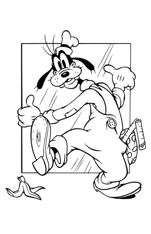 Goofy Coloring Pages 013