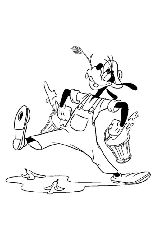 Goofy Coloring Pages 014