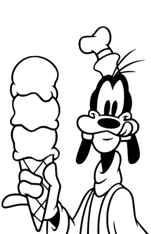 Goofy Coloring Pages 017