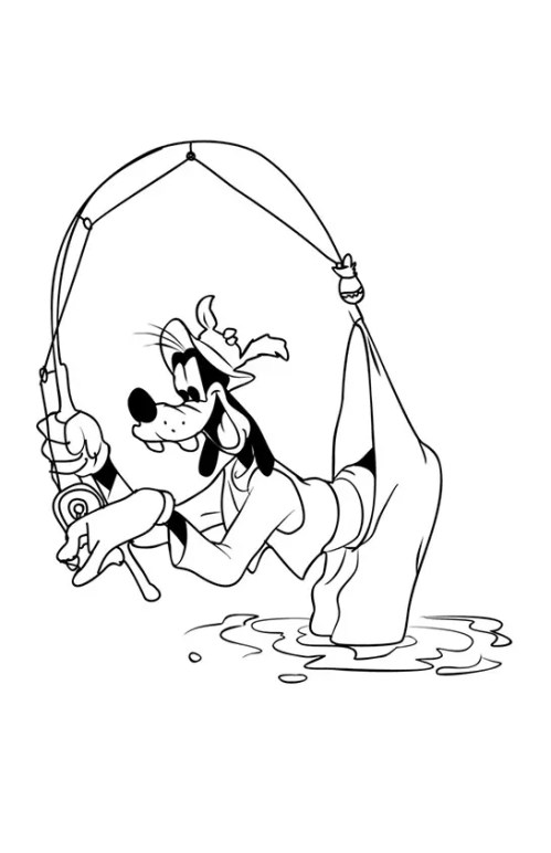 Goofy Coloring Pages 018