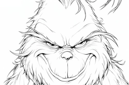 Grinch Coloring Pages 009