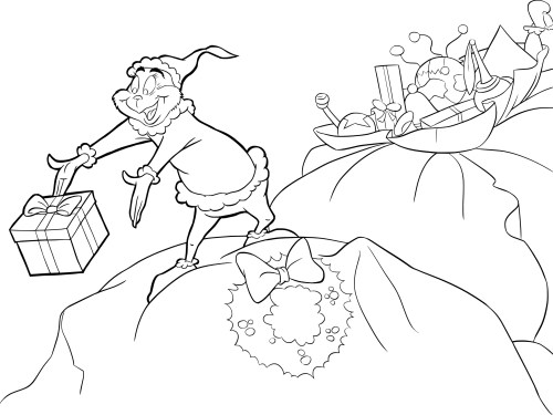 Grinch Coloring Pages 011