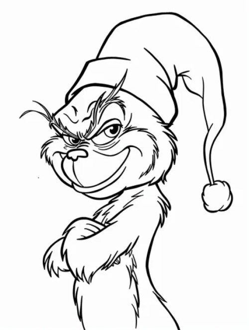 Grinch Coloring Pages 012