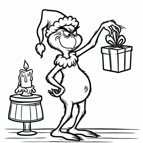 Grinch Coloring Pages 013