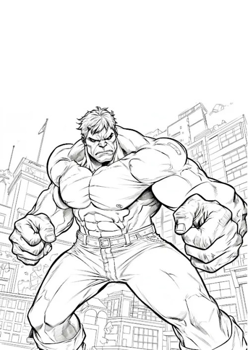 Hulk Coloring Pages 023
